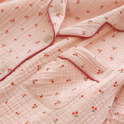 The Cherry - 100% Muslin Pajama Cotton
