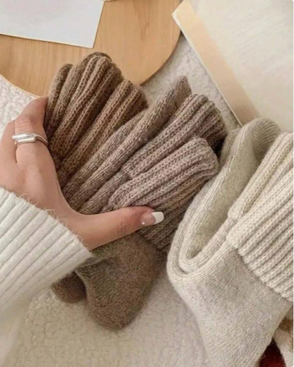 The Knitted Fleece Socks - 5 Pairs Pack