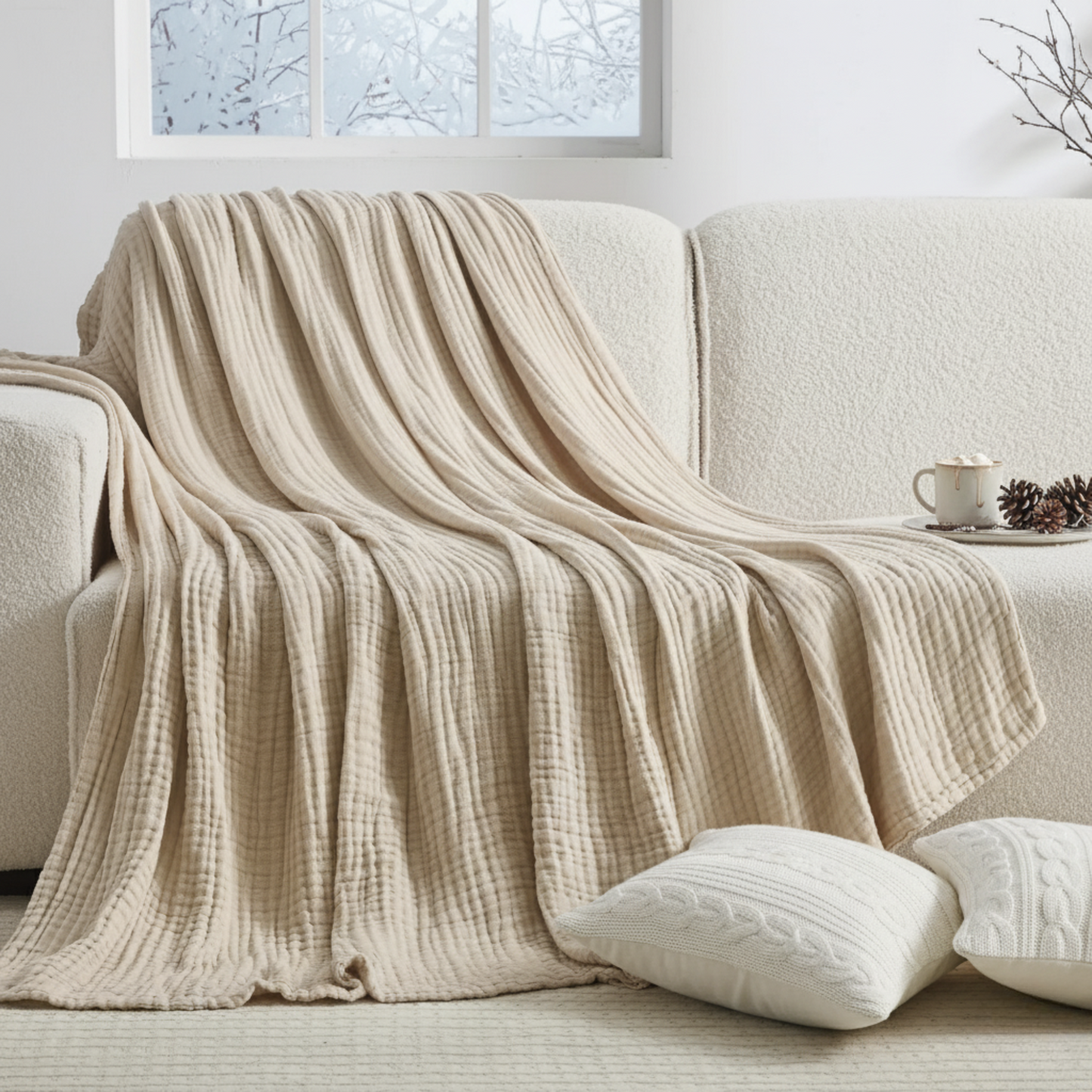 The New Winter Muslin Blanket - 100% Muslin Cotton (B1G1)