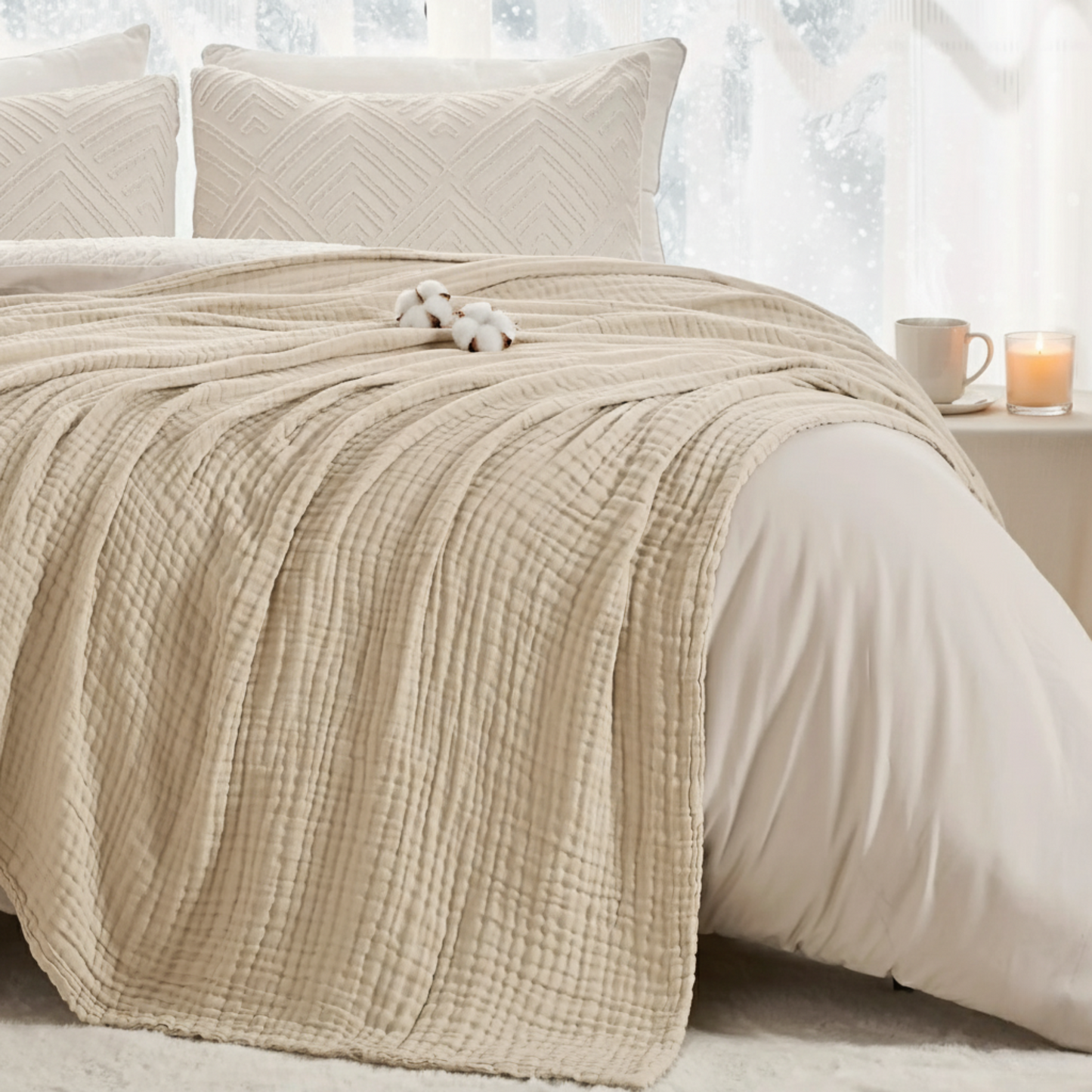 The New Winter Muslin Blanket - 100% Muslin Cotton (B1G1)